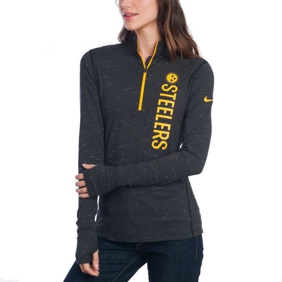 Tops - Nike Women’s 1/4 Zip Pittsburgh Steelers Pullover
